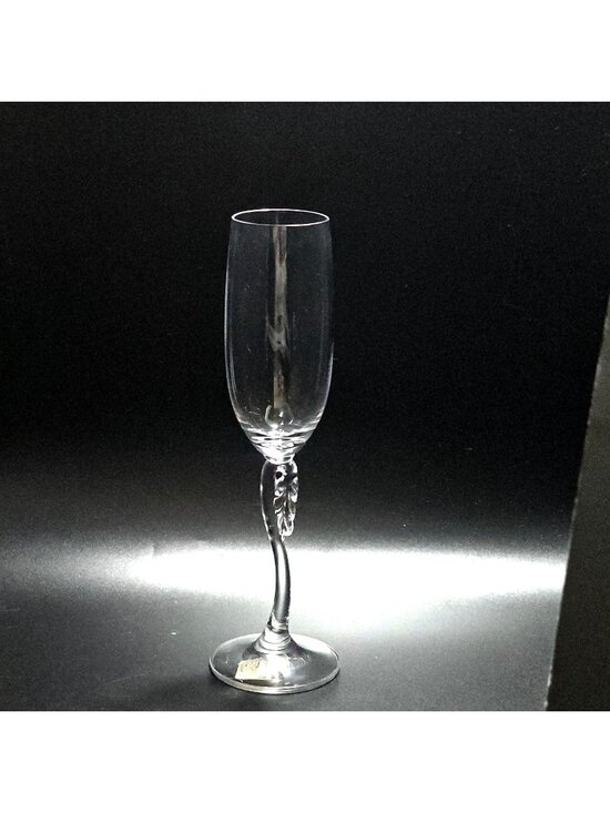 Mikasa Other - Mikasa Leaf Song Champagne Glass 9.5" art nouveau sculpted bent leaf stem